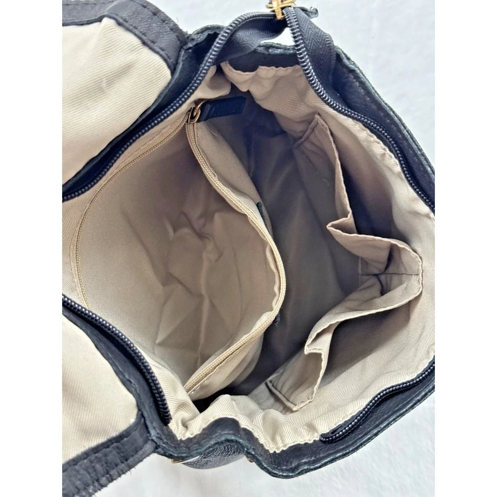 American Leather Co Liberty Black Leather Backpack Bag Purse‎ Classic